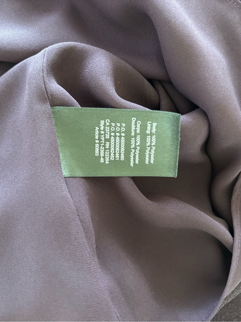Aritzia Babaton Everly camisole loose top plum S oversized - Picture 5 of 6